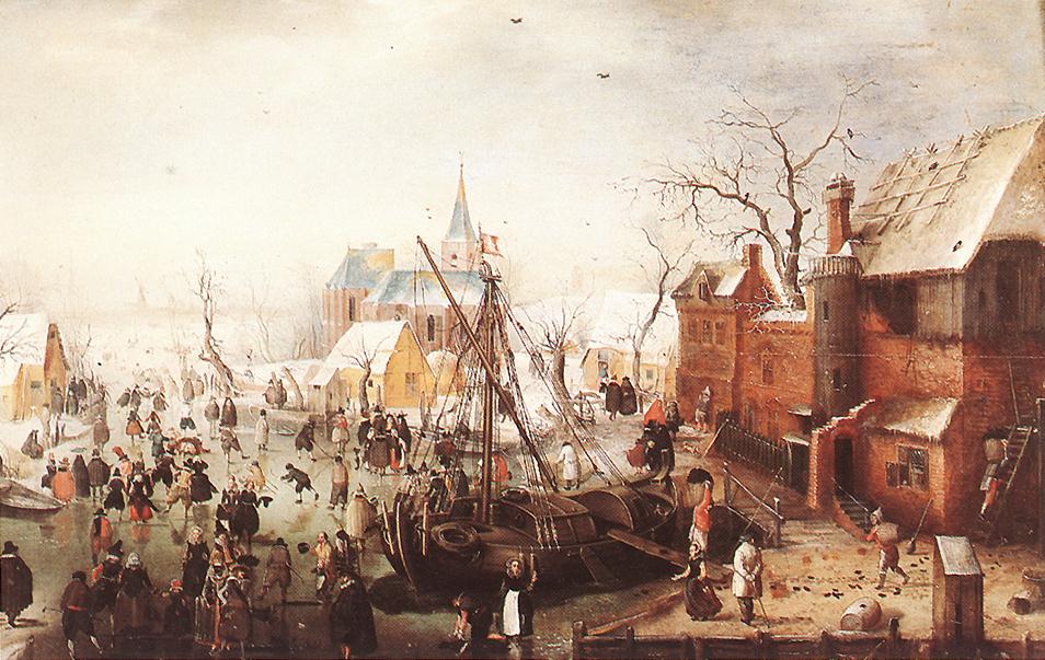 AVERCAMP, Hendrick Winter Scene at Yselmuiden  hhh